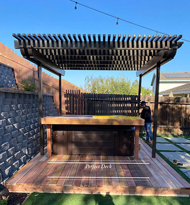 Cedar Decking in Panorama City