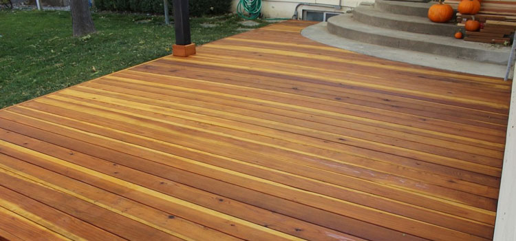 Smooth Redwood Decking in Panorama City, CA